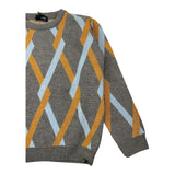 EMANUEL PRIS maglia tinta unita con fantasia astratta Grigio per Bambino EMG7093B GRIGIO EMANUEL PRIS 