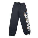 DISCLAIMER pantalone tinta unita modello tuta con stampa Nero per Bambino 24IDK58221 NERO DISCLAIMER 