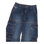 DIESEL jeans tinta unita modello palazzo/cargo Blu per Bambina J01725XX BLU DIESEL 