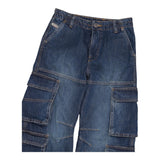 DIESEL jeans tinta unita modello palazzo/cargo Blu per Bambina J01725XX BLU DIESEL 