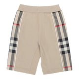 Burberry Bermuda Solid Color With Logo Pattern Profiles Beige For Boys