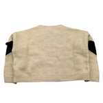 PLEASE maglia girocollo tinta unita con range Beige per Bambina NB95234G66 BEIGE PLEASE 