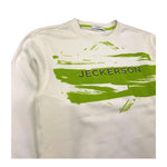 JECKERSON felpa girocollo tinta unita con logo Panna per Bambino J3551 PANNA JECKERSON 