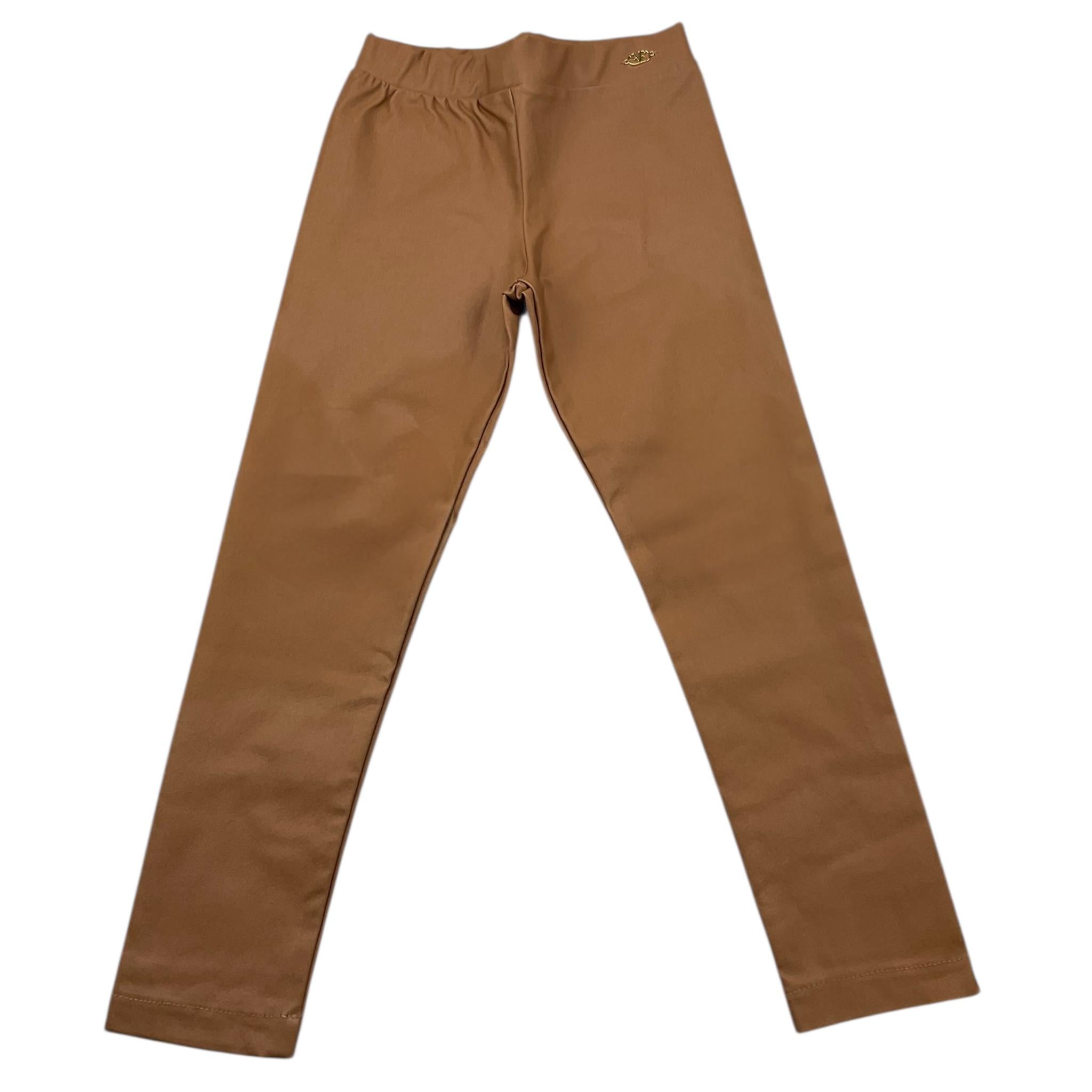 FUN & FUN leggins in ecopelle tinta unita Biscotto per Bambina FBPT00154X BISCOTTO FUN & FUN 