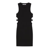 Patrizia Pepe Abito Giromanica tinta unita Nero per Bambina 7A0544X NERO PATRIZIA PEPE 