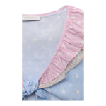 Monnalisa Completo 2 Pezzi Top-Short Tinta Unita per Bambina 19C063 AZZURRO MONNALISA 