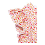 Il Gufo Abito Tinta Unita con Fantasia Fiori per Bambina P25VM791C4139 BIANCO IL GUFO 