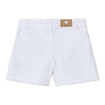 Mayoral Short Tinta Unita con Applicazioni per Bambina 3205 BIANCO MAYORAL 