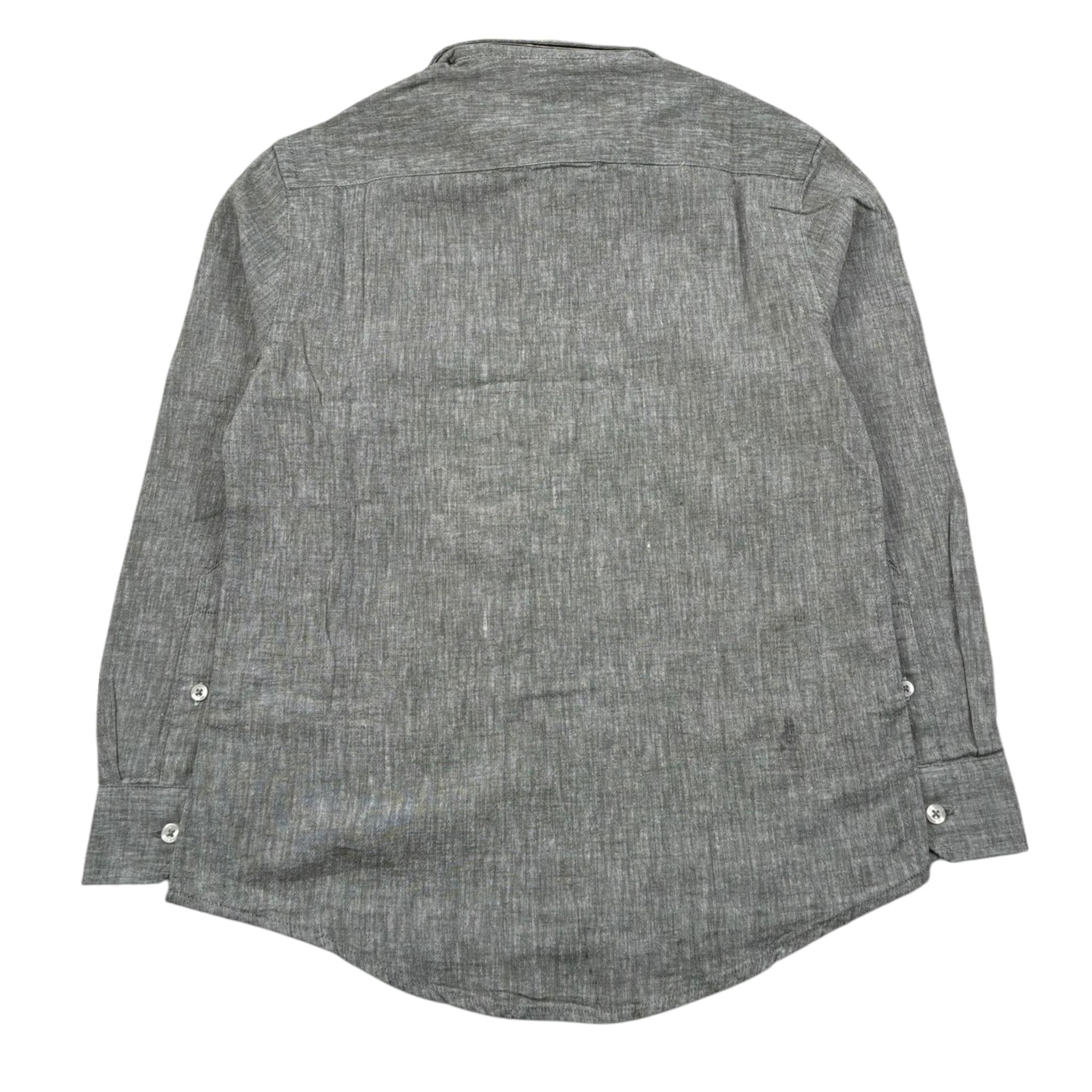 U.S. Polo Assn Camicia Manica Lunga Tinta Unita con Logo per Bambino US41504004 VERDE U.S. POLO ASSN 