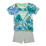 Guess Complet 2 Pezzi T-Shirt-Bermuda Bicolore per Neonato I2GG00K8HM3 BIANCO GUESS 