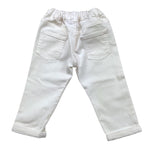 BALMAIN jeans tinta unita con girovita regolabile Bianco per Neonata BS6560 BIANCO BALMAIN 