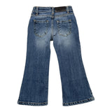 Gaelle Jeans Solid Color Blue Bell Bottoms For Girls