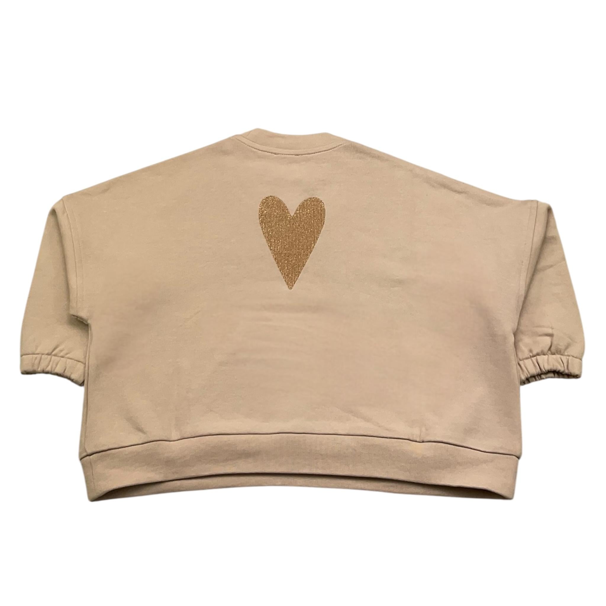 completo 2 pezzi felpa-pantalone tinta unita ZW4A30 BEIGE CAFFE' D'ORZO 