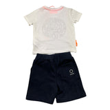 Suns 2 Piece Set T-Shirt-Bermuda Two-Tone White/Blue For Newborn