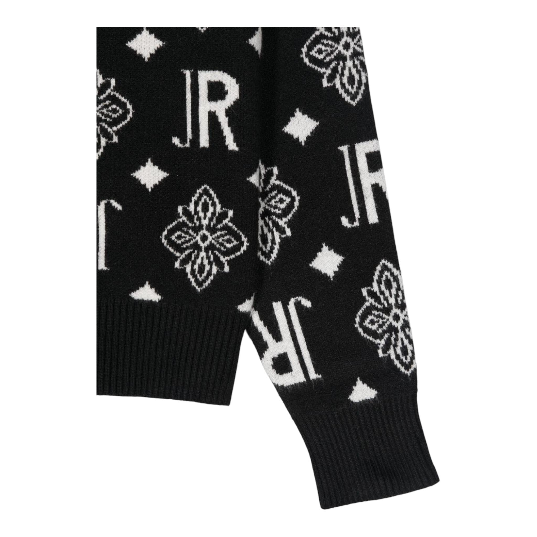 JOHN RICHMOND maglia tinta unita girocollo logata Nero per Neonato RBA24008MAN NERO JOHN RICHMOND 