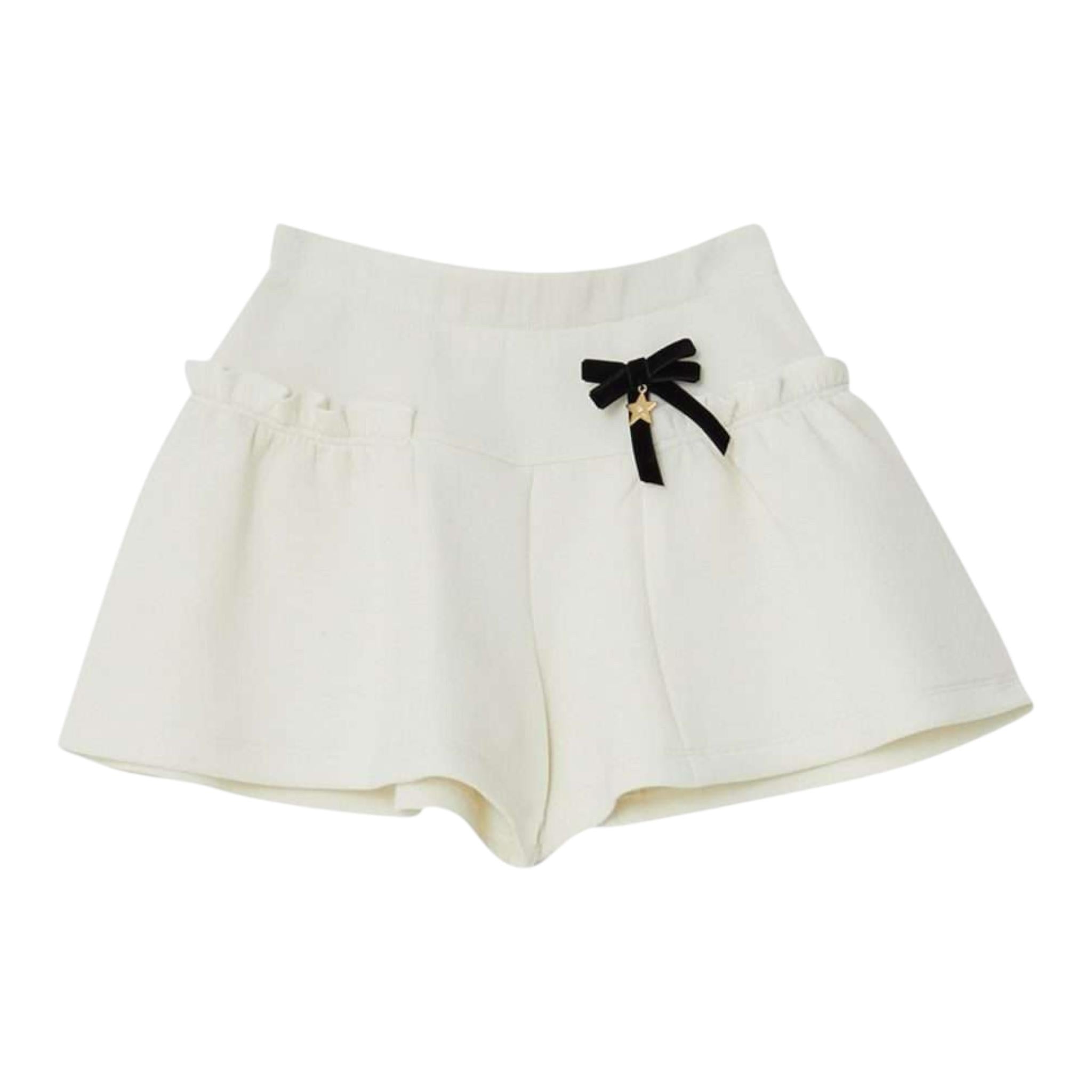 LIU JO short tinta unita con elastico in vita Bianco per Neonata KF4140J4827 BIANCO LIU JO 