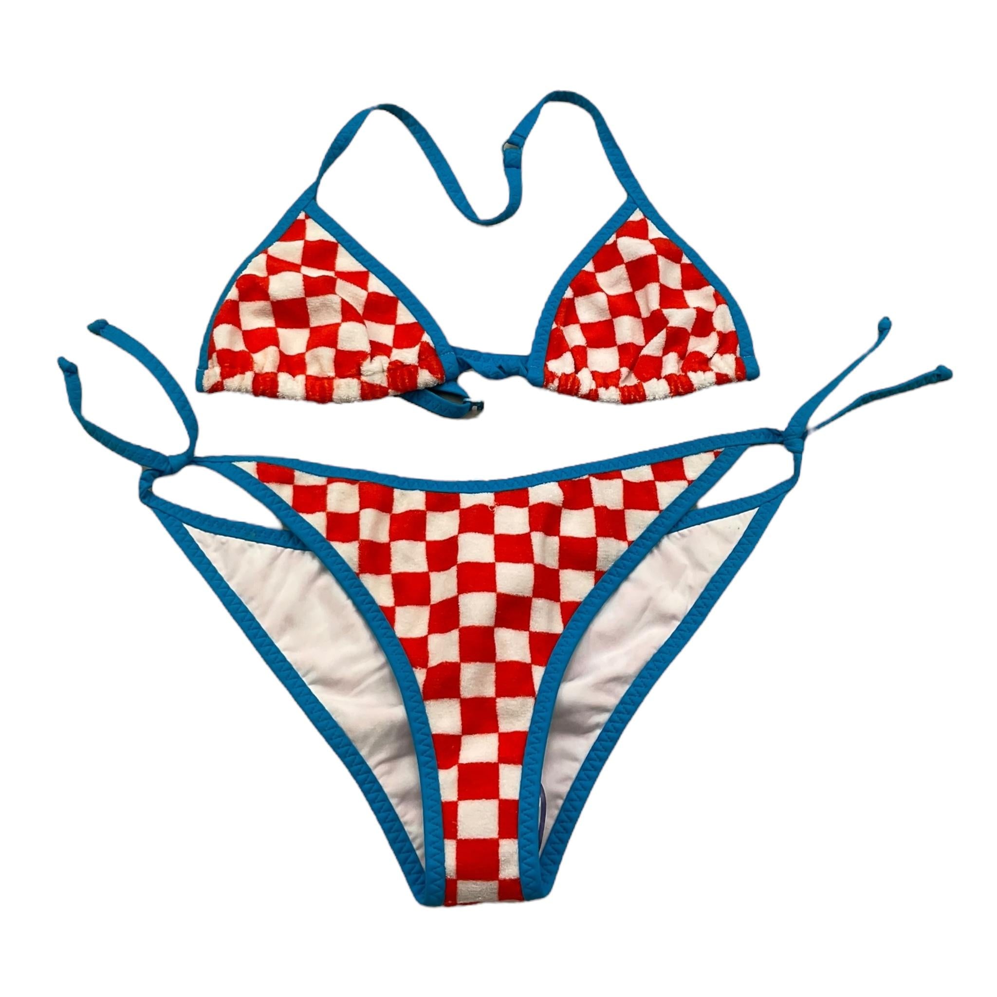 Saint Barth Costume 2 Pezzi Triangolo-Mutandina per Bambina STRING MULTICOLOR SAINT BARTH 