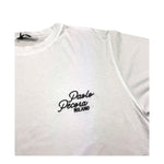 t-shirt girocollo tinta unita con stampa in contrasto PP4048 BIANCO PAOLO PECORA 
