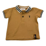 TRUSSARDI polo mezza manica tinta unita cn profili in contrasto Cammello per Neonato TIA25082PO CAMMELLO TRUSSARDI 