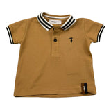 TRUSSARDI polo mezza manica tinta unita cn profili in contrasto Cammello per Neonato TIA25082PO CAMMELLO TRUSSARDI 