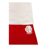 Daniele Alessandrini Complete T-Shirt-Bermuda Two-Tone White/Red for Children
