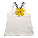 Little Ludo 2 Piece Set Tank Top-Short White For Girls