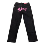 JOHN RICHMOND jeans tinta unita con stampa Nero per Neonata RGA24130JEN NERO JOHN RICHMOND 