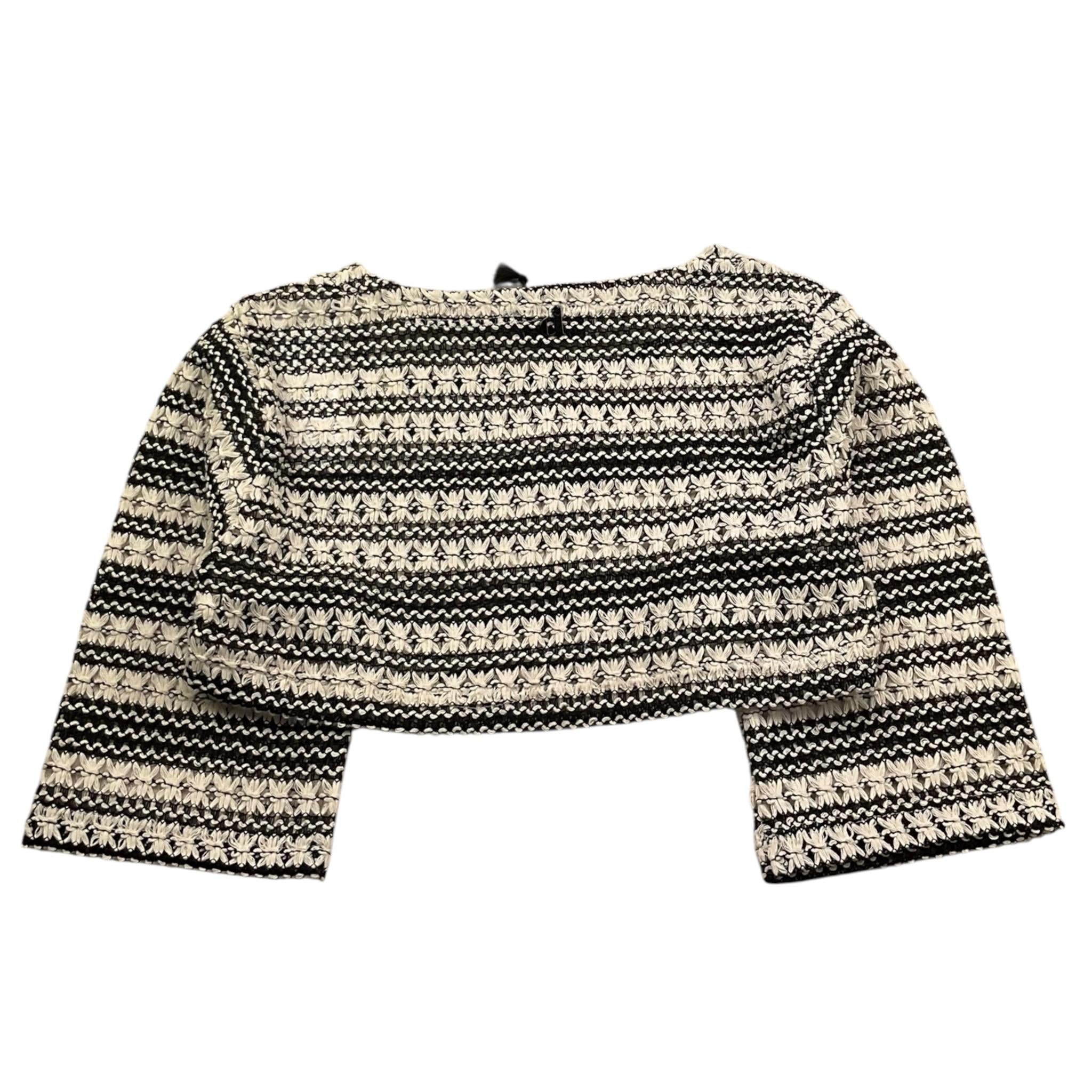 Dixie T-Shirt Bicolore Traforata Modello Crop per Bambina LB06231G74X BIANCO/NERO DIXIE 