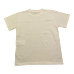 t-shirt girocollo tinta unita con stampe in contrasto PP4029 PANNA PAOLO PECORA 