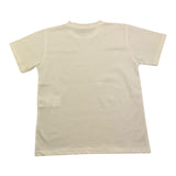 t-shirt girocollo tinta unita con stampe in contrasto PP4029 PANNA PAOLO PECORA 