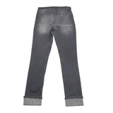 LIU JO jeans tinta unita con applicazione brillantini Nero per Bambina GF4114 NERO LIU JO 
