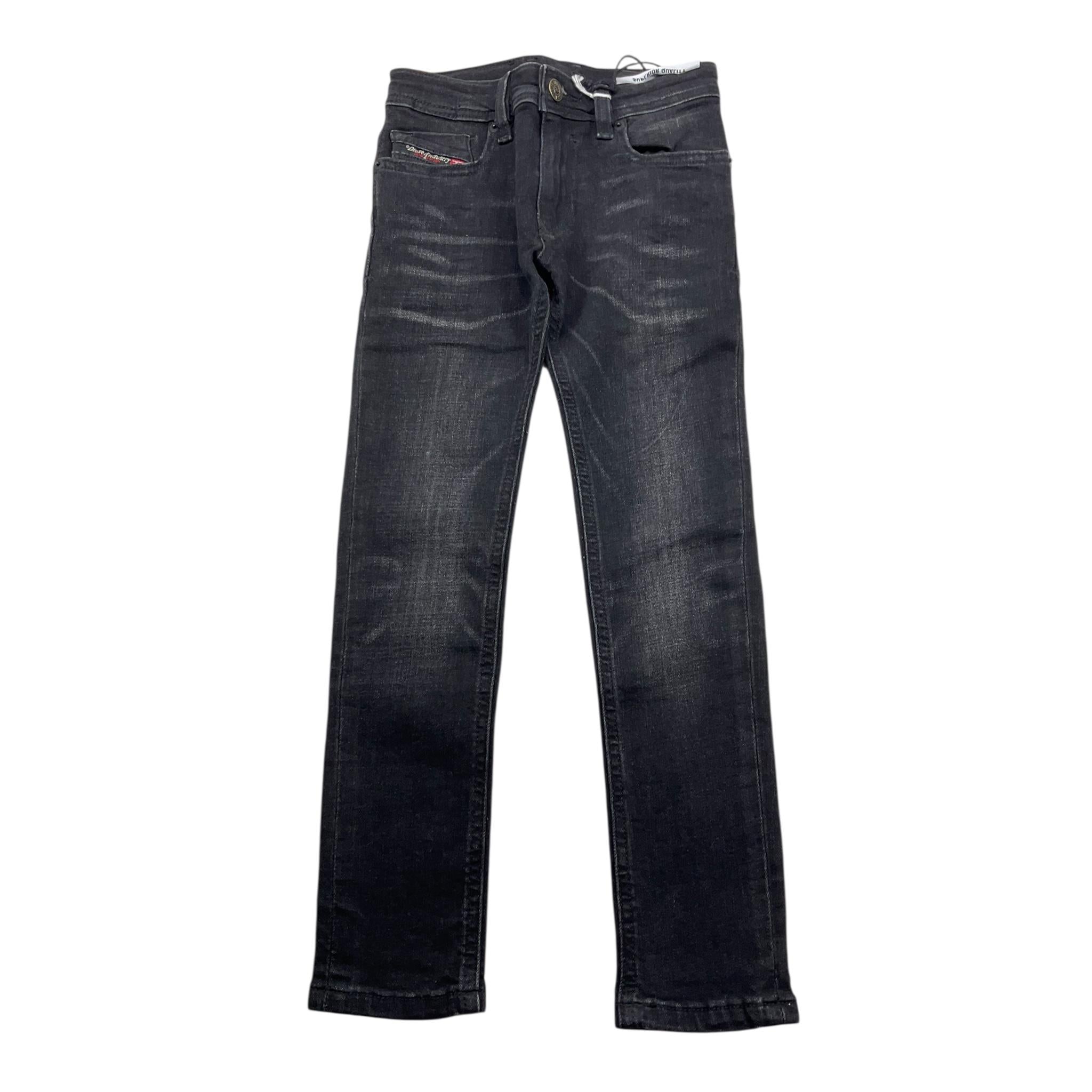 DIESEL jeans tinta unita con girovita regolabile Nero per Bambino 00J3RN NERO DIESEL 