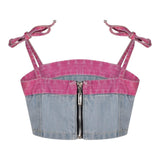 Marc Ellis Top tinta unita In Denim Azzurro per Bambina JMJTP01212 AZZURRO MARC ELLIS 