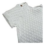 Wedoble Pagliaccetto Mezza Manica Tinta Unita per Neonato V2404305R BIANCO WEDOBLE 