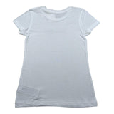 Calvin Klein T-Shirt Girocollo Tinta Unita con Logo per Bambina IG0IG02857 BIANCO CALVIN KLEIN 
