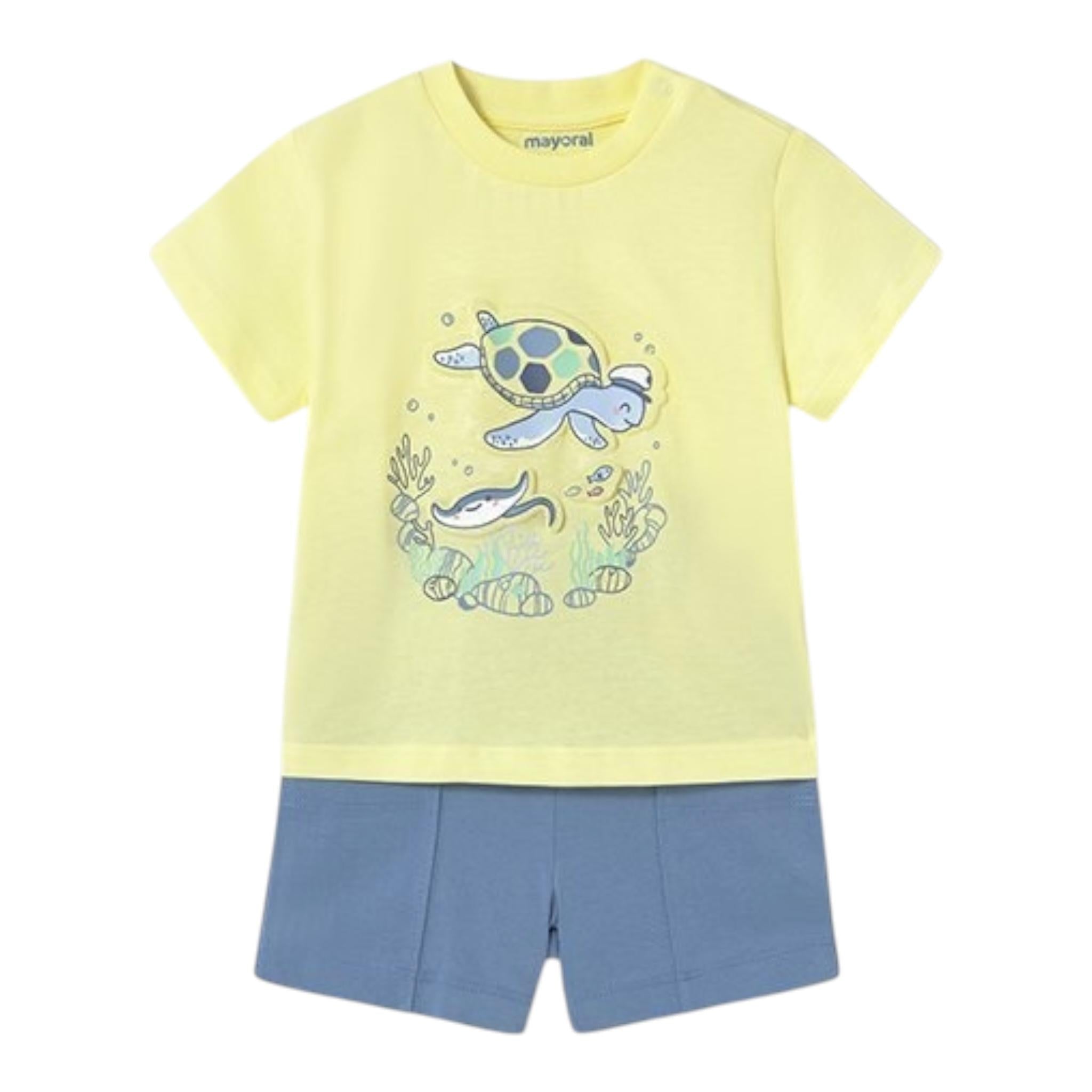 Mayoral Completo 2 Pezzi Bermuda-T-Shirt per Neonato 16544 GIALLO MAYORAL 