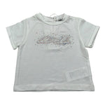 M+E' T-Shirt Girocollo Tinta Unita con Brillantini per Neonata UE1817N PANNA M+E' 