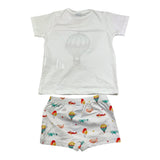 Sardon Complete T-Shirt-Costume Hot Air Balloons White for Newborn