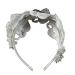 Les Gamins Cerchietto Tinta Unita con Applicazioni per Bambina 023029 BIANCO LES GAMINS 