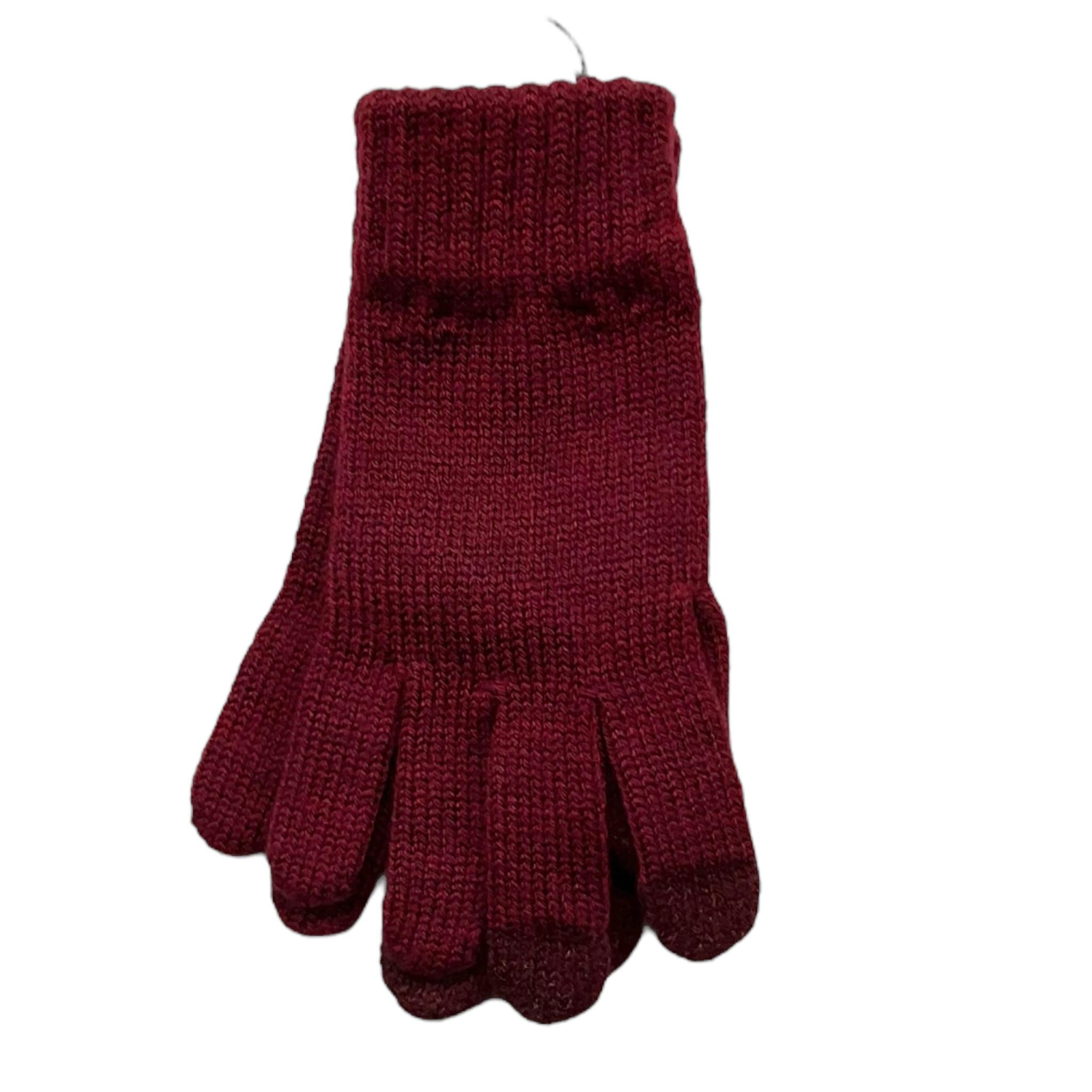 K-WAY guanti tinta unita con logo Bordeaux per Bambino K61323W BORDEAUX K-WAY 