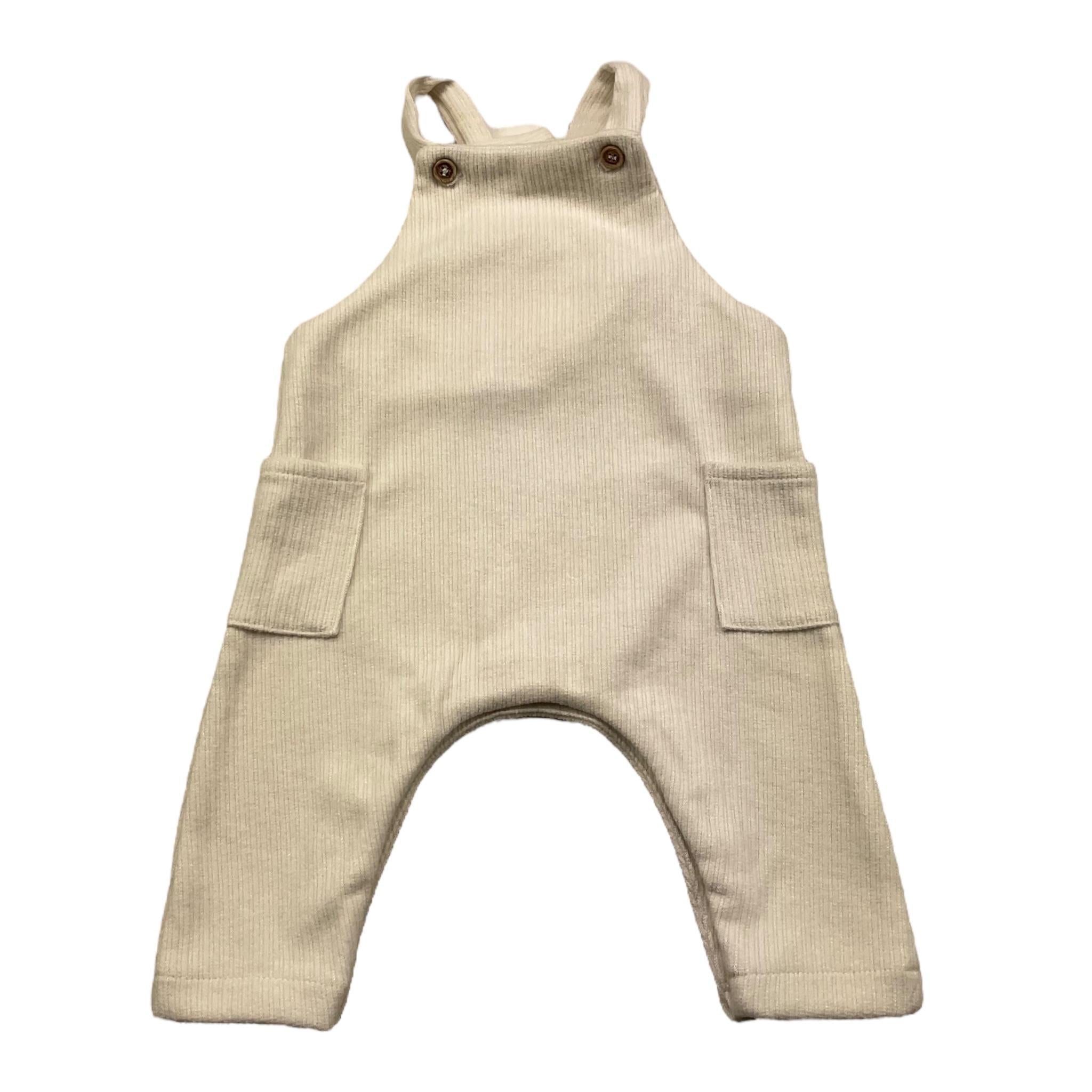 PETIT INDI salopette tinta unita Panna per Neonato AW24B3702 PANNA PETIT INDI 