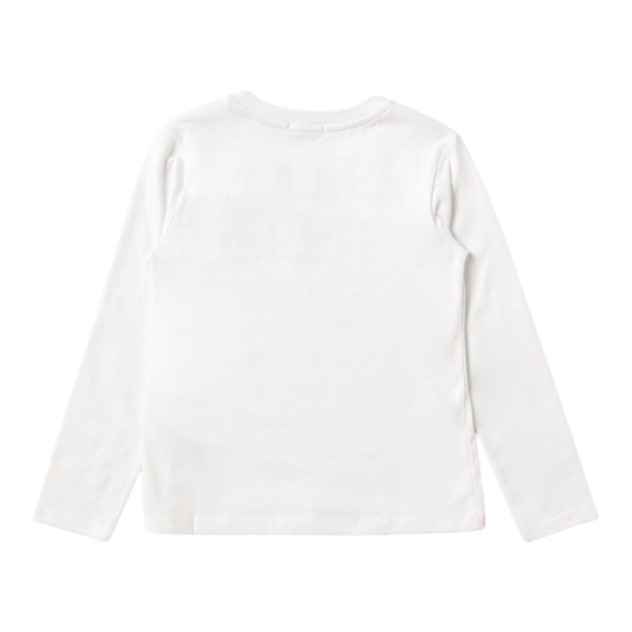 PINKO shirt girocollo tinta unita con logo Bianco per Bambina 028923 BIANCO PINKO 