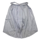 Gaelle Striped Patterned Skirt With Elastic Waist Light Blue For Girls