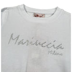 Mariuccia Shirt Girocollo tinta unita con Stampa Brillantinata Bianco per Neonata MBFW23T209N BIANCO MARIUCCIA 