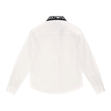 Emporio Armani Camicia Tinta Unita con Colletto In Contrasto per Bambino 6R4CJ5 BIANCO EMPORIO ARMANI 