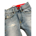 Diesel Jeans Tinta Unita con Girovita Regolabile per Neonato K00238 AZZURRO DIESEL 