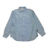 Aspesi Long Sleeve Shirt Solid Color Blue For Boys
