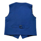 Daniele Alessandrini Solid Color Vest with Blue Buttons for Newborns