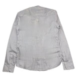 Alessandro Lamura Plain Shirt With White Striped Pattern For Boys