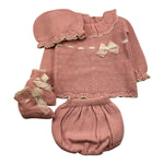 MAC ILUSIO'N completo 4 pezzi maglia-culotte-babbucce-cappello Rosa per Neonata 9439 ROSA MAC ILUSIO'N 